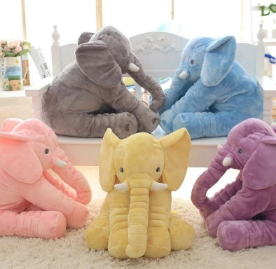 Soft Elephant Baby Comfort Sleep Pillow for Newborns