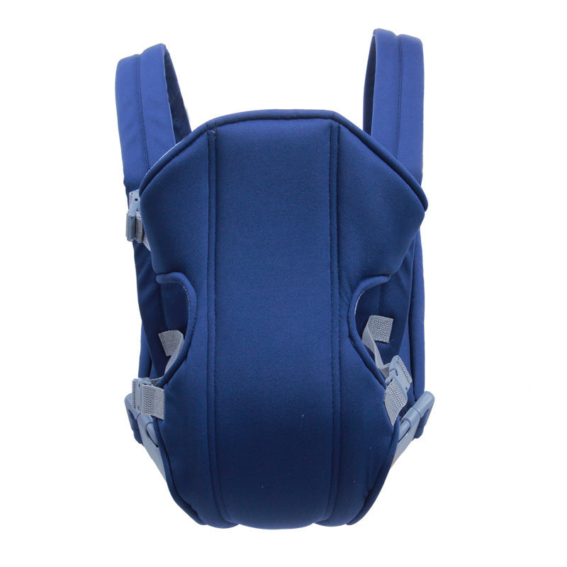 Blue baby carrier with comfortable infant carrier straps designed for easy and secure baby carrying