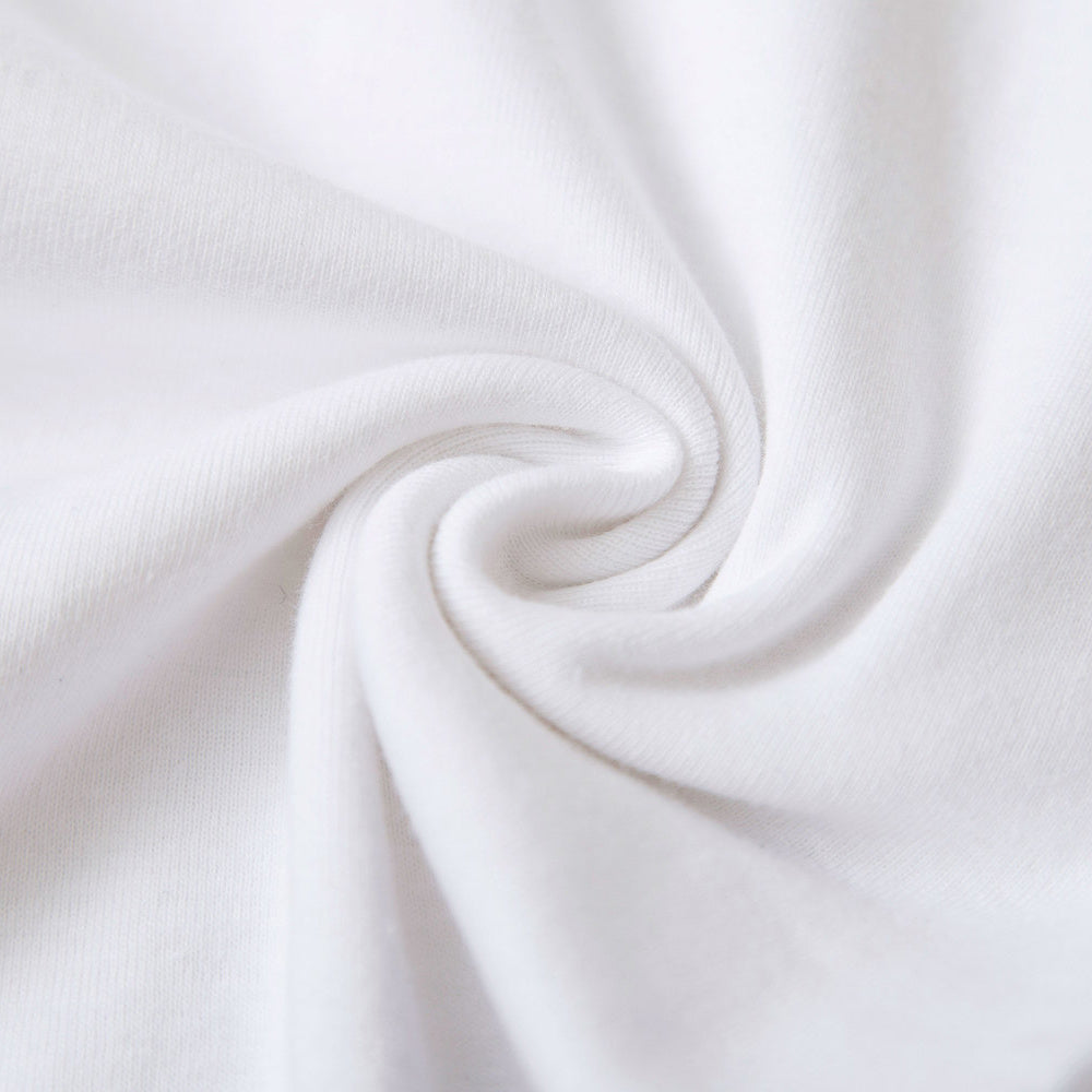 Close-up of soft white fabric texture suitable for baby romper for summer clothing