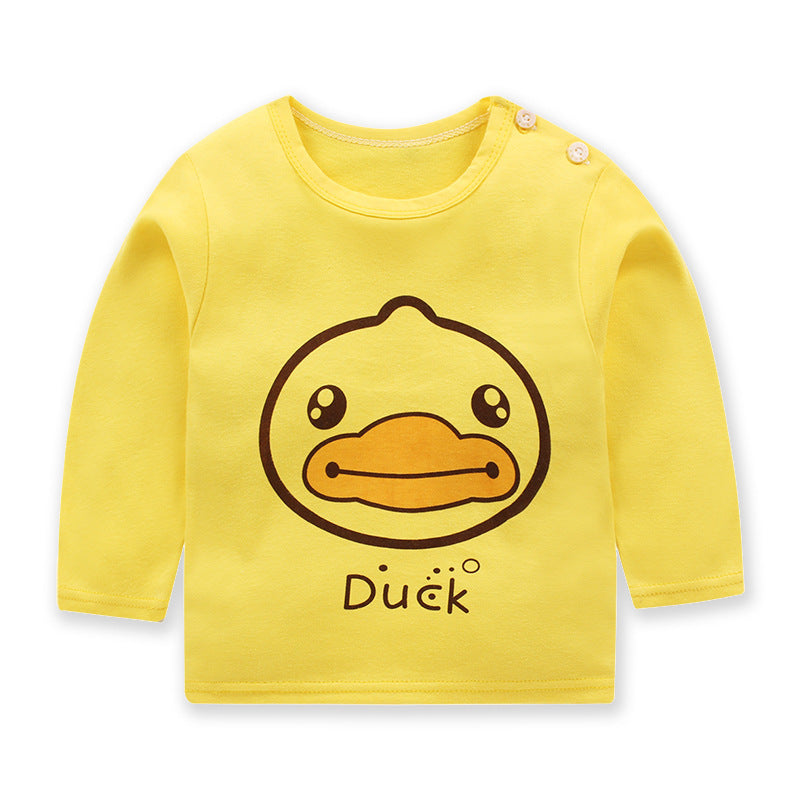 Yellow toddler sweater top with duck face graphic and button details not a pink toddler sweater top